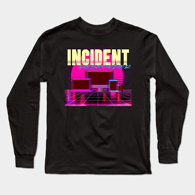 Retro Incident Responder Long Sleeve T-Shirt by DFIR Diva